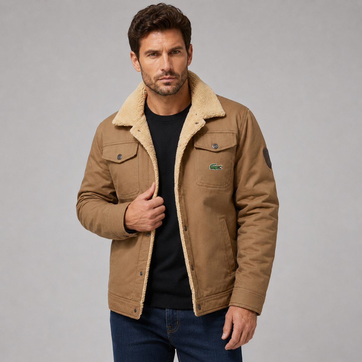 LACOSTE - Veste à Fourrure