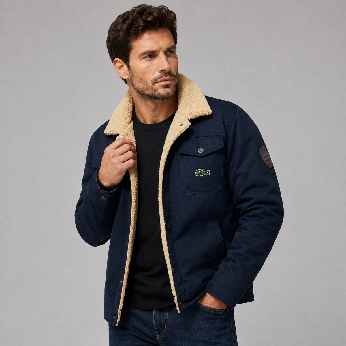 LACOSTE - Veste à Fourrure